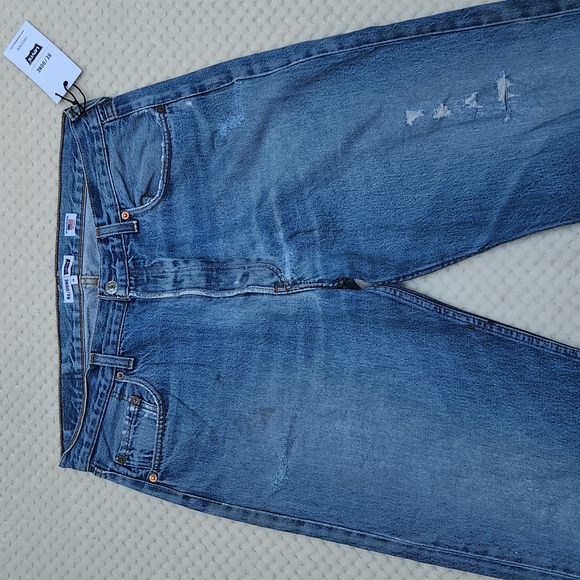 Nwt Levi's RE/DONE High Rise Distressed Stovepipe Jeans - Picture 3 of 16